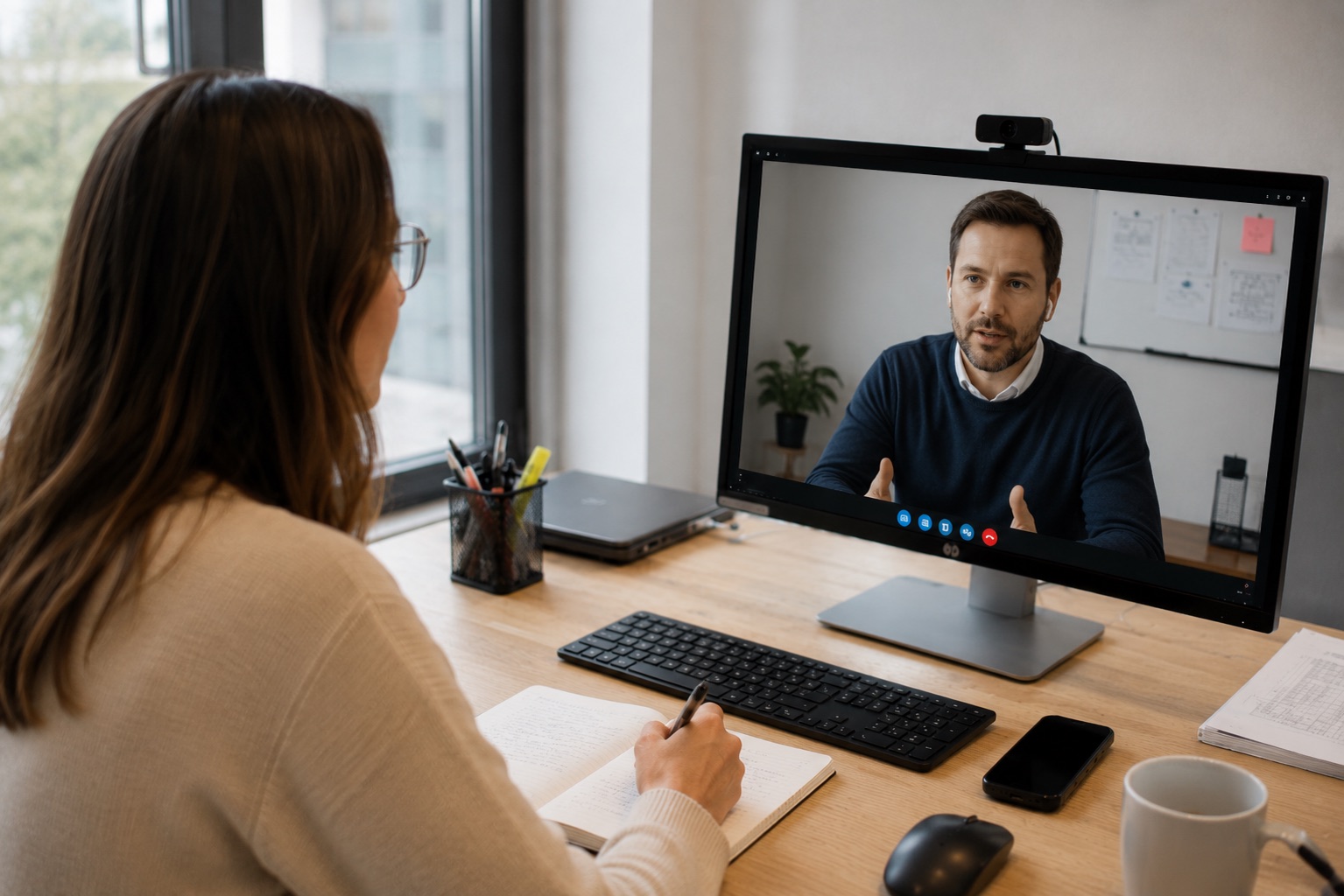 Décideurs en réunion avec une entreprise